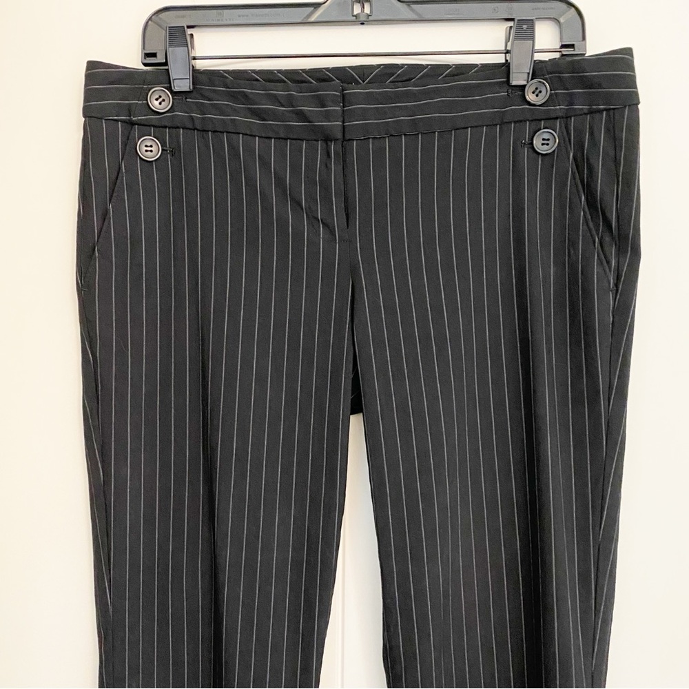 The Limited Black Pinstripe Y2K Vintage Women's Flare Dress Pants Trousers